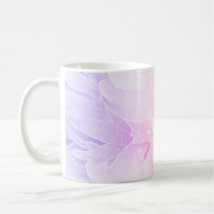 Mug Lavande de rose en pastel de fleur de pivoine de