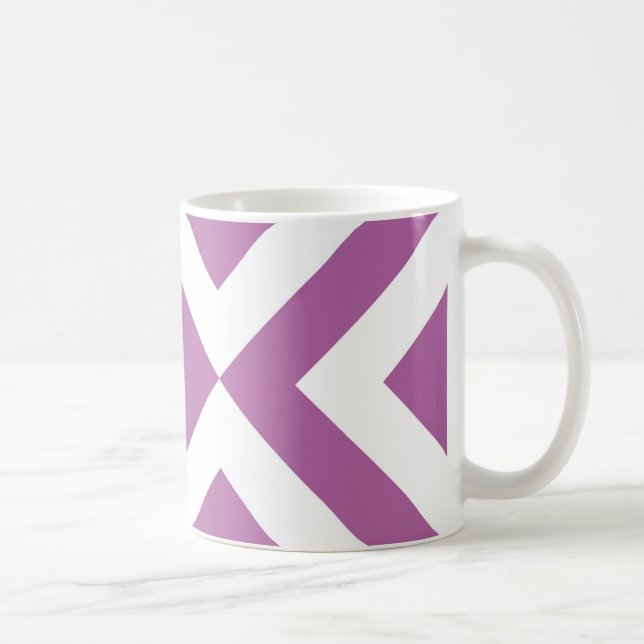 Mug Lavande et Chevrons blancs (Droite)