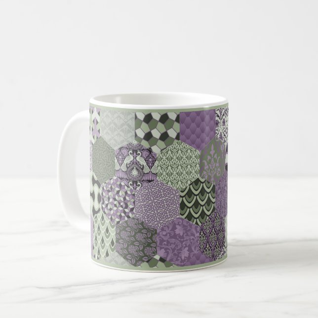 Mug Lavande et purée de pâte à café (Devant gauche)