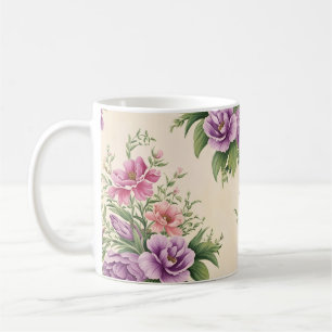 Mug Lavande Et Rose Pays Jardin Floral Imprimer