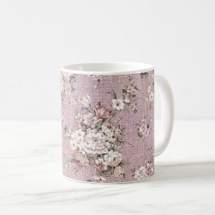 Mug Lavande vintage de bouquet floral pourpre