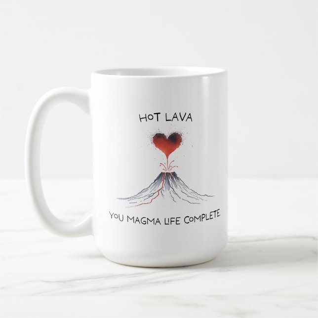 Mug Lave chaude/U Magma Life Complete - Joli jeu de gé (Gauche)