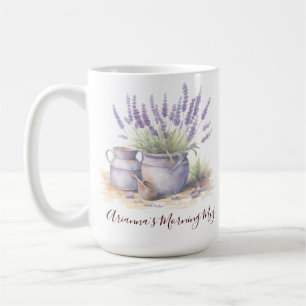 Mug Lavender Floral Simple Country Cottagecore
