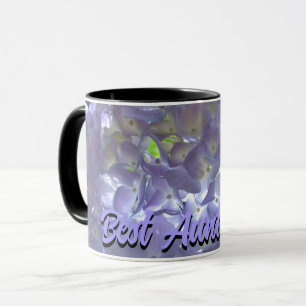 Mug Lavender Hydrangeas violet fleuri meilleure tante 
