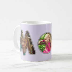Mug Lavender MOM Fête des mères Collage photo
