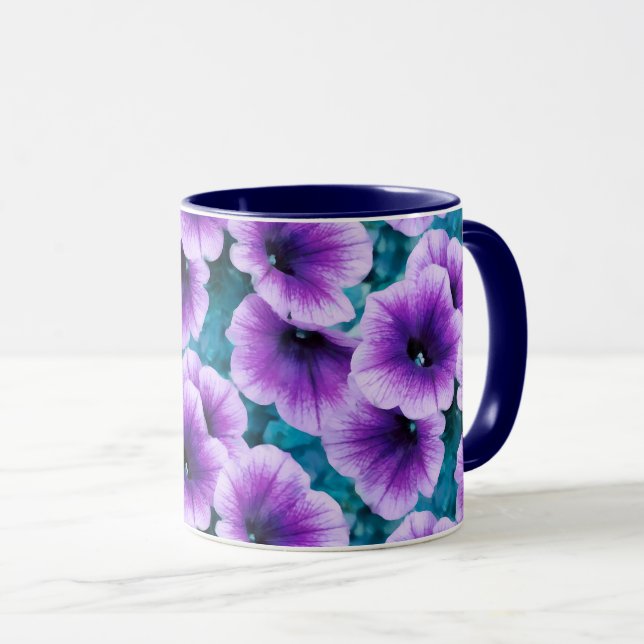 Mug Lavender Petunia Flowers (Devant droit)