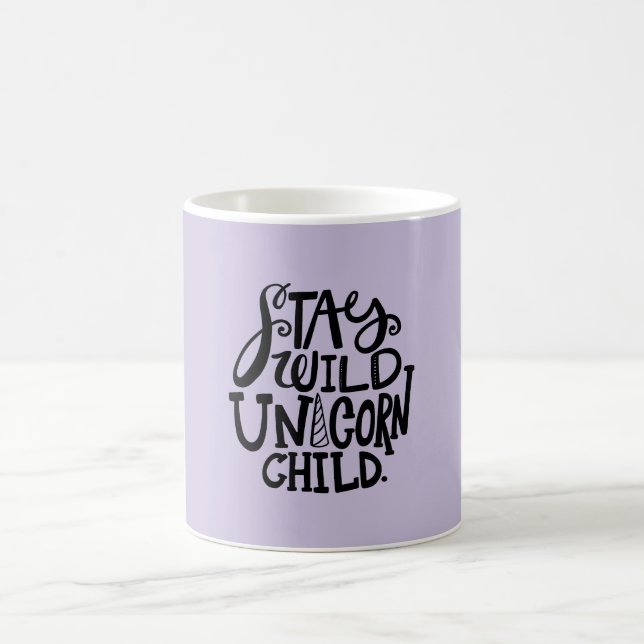 Mug Lavender Purple Wild Unicorn (Centre)