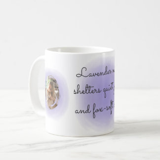 Mug Lavender Watercolor Shiba Inu Custom Photo & Name