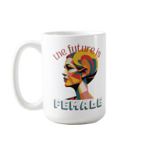 L'avenir est féminin, face de femme, visage d'art