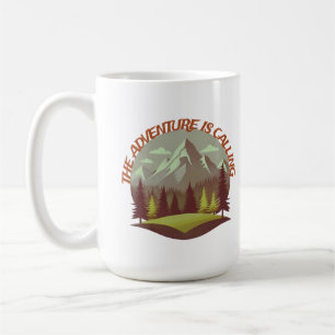 Mug L'Aventure Appelle. Le mont et la forêt