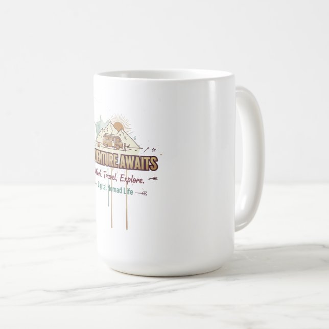 Mug L'aventure attend  (Devant droit)