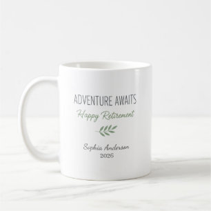 Mug L'aventure Attend La Retraite Personnalisée