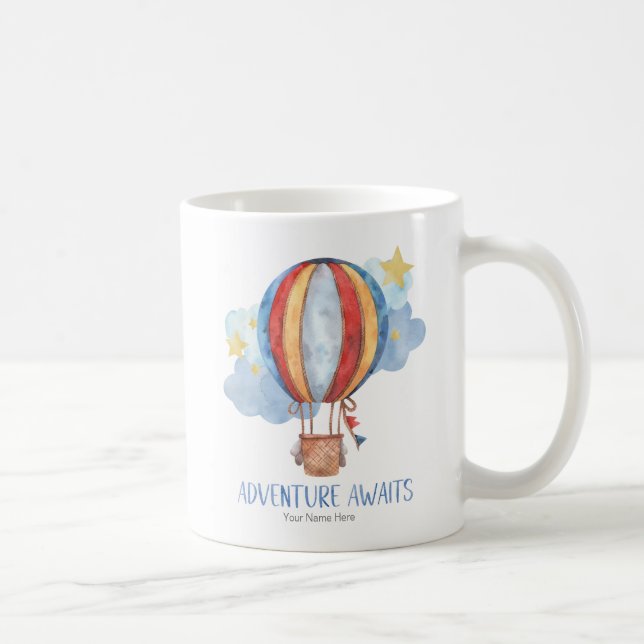 Mug L'aventure Attend Montgolfière  (Droite)