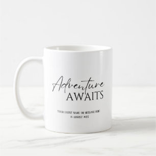 Mug L'aventure attend, personnalisé