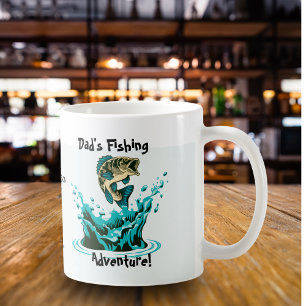 Mug L'aventure de pêche de papa amusante Personnaliser