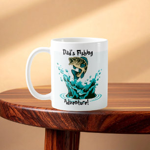 Mug L'aventure de pêche de papa mignon Personnaliser,
