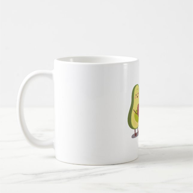 Mug L'Avocado Mignonne Donne Son Coeur À D'Autres Moit (Gauche)