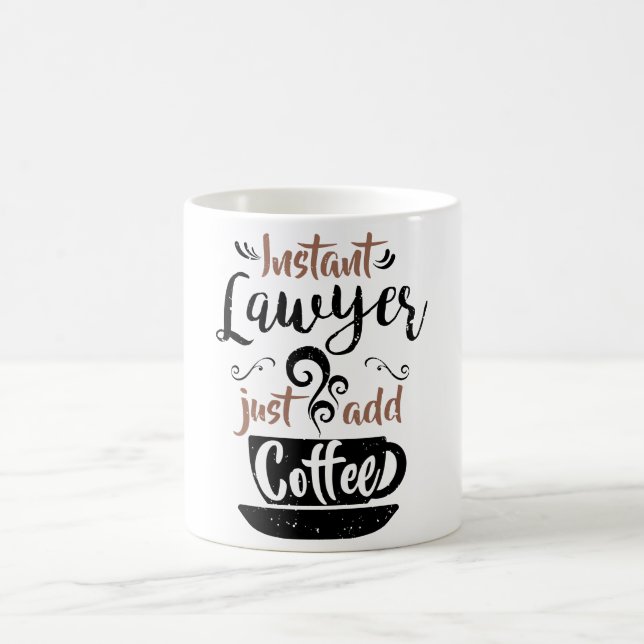 Mug L'avocat instantané ajoutent juste le café (Centre)