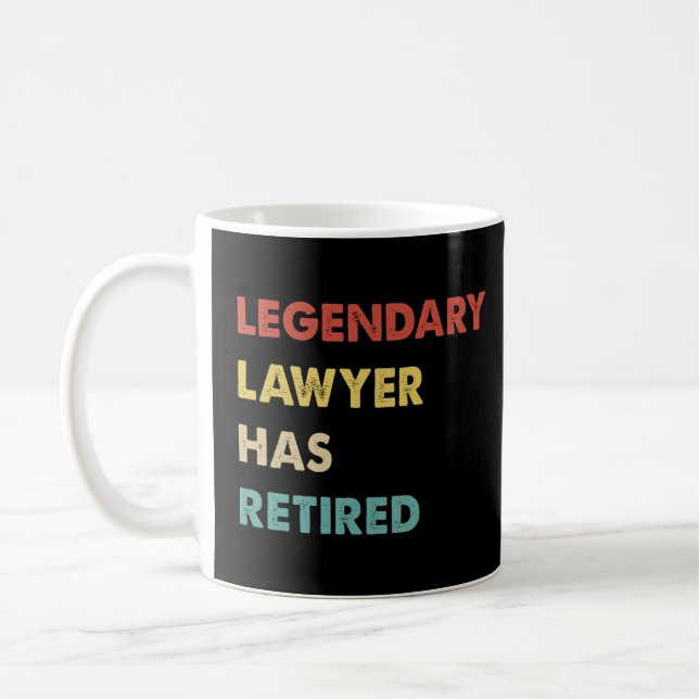 Mug L'Avocat Légendaire Rétro A Retraité (Gauche)