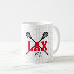 Mug LAX USA Sticks de crosse Net Team Colors Sports Am