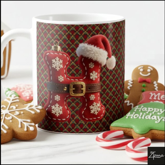 Mug Layered Pastel Gold Trim Letter H (Créateur téléchargé)