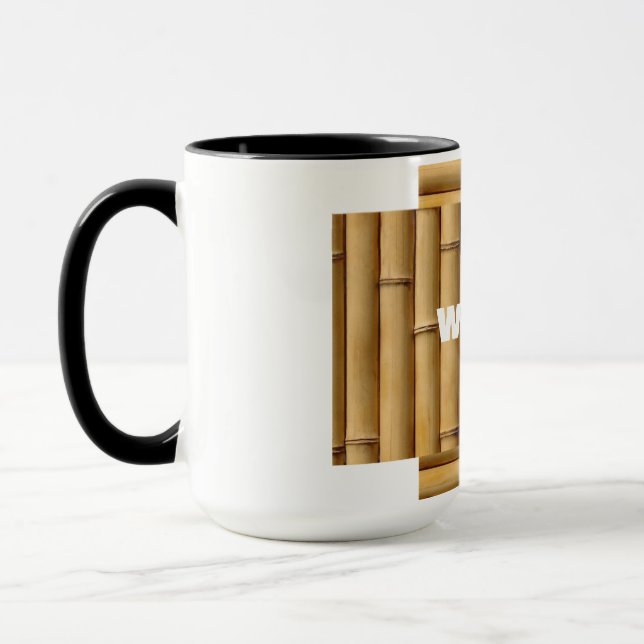 Mug Layers of Bamboo Rhythm in Bamboo Natural Repetiti (Gauche)