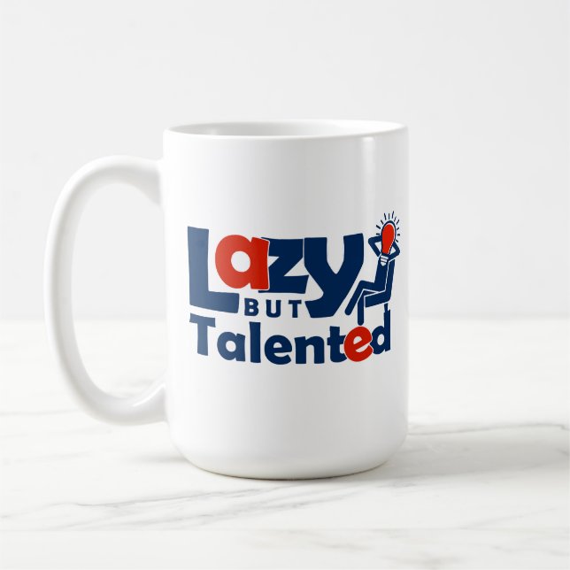 Mug Lazy but talented (Gauche)