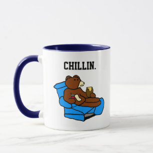 Mug Lazy Easy Chaise Oear, Drôle Chillin’ Papa Cartoon
