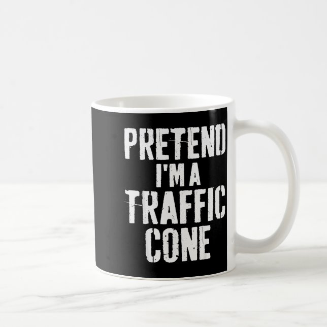 Mug Lazy Easy Halloween Costume Pretend I'm A Traffic  (Droite)