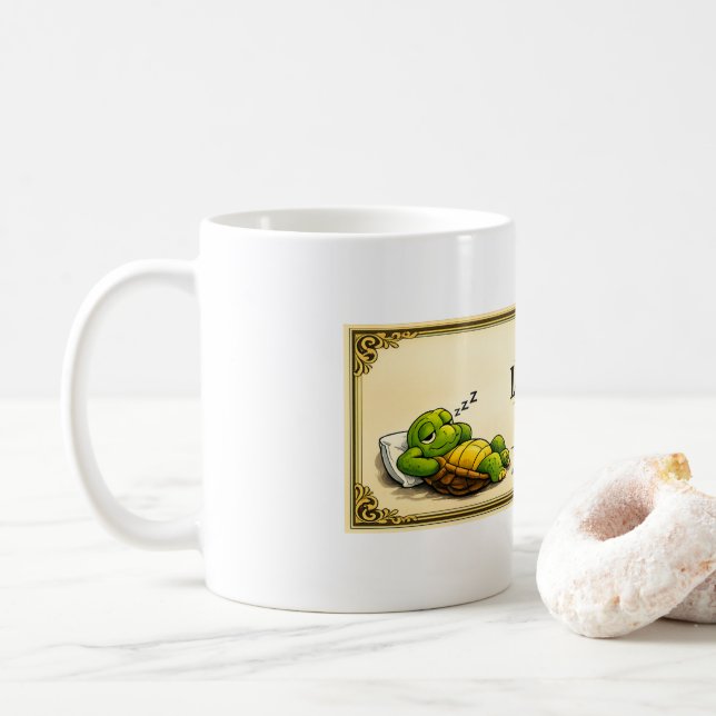 Mug lazy turtle diploma (Avec donut)