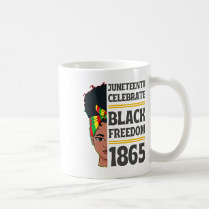Mug Le 12° anniversaire de la liberté noire 1865 Ci af
