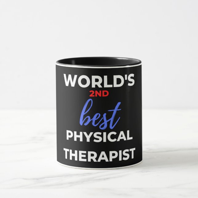 Mug Le 2ème meilleur physiothérapeute du monde (Centre)
