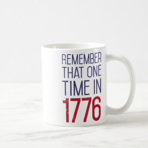 Mug Le 4 Juillet Se Souvient De 1776 Drôle Historique