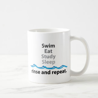 Mug Le bain, mangent, étudient, dorment… rinçage et