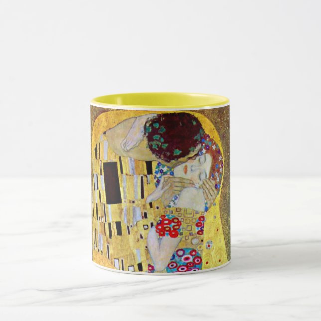 Mug Le baiser de Gustav Klimt, Art Nouveau Vintage (Centre)