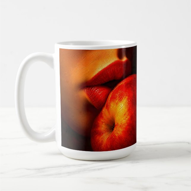 Mug Le Baiser de Nectarine – Un Portrait Intime (Gauche)