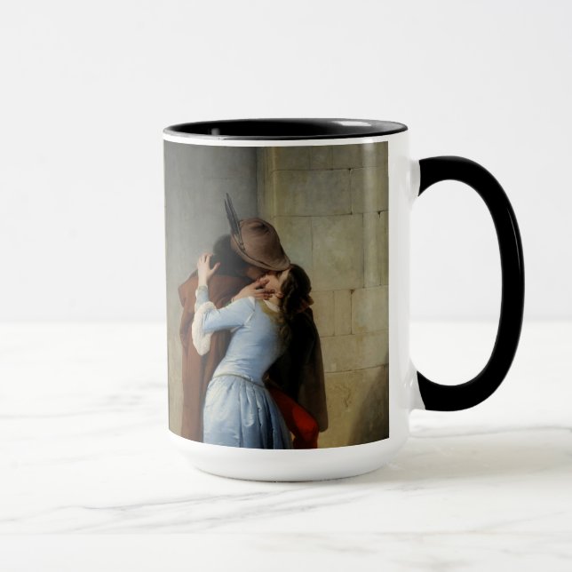 Mug Le baiser/IL Bacio attaque - choisissez le style (Droite)