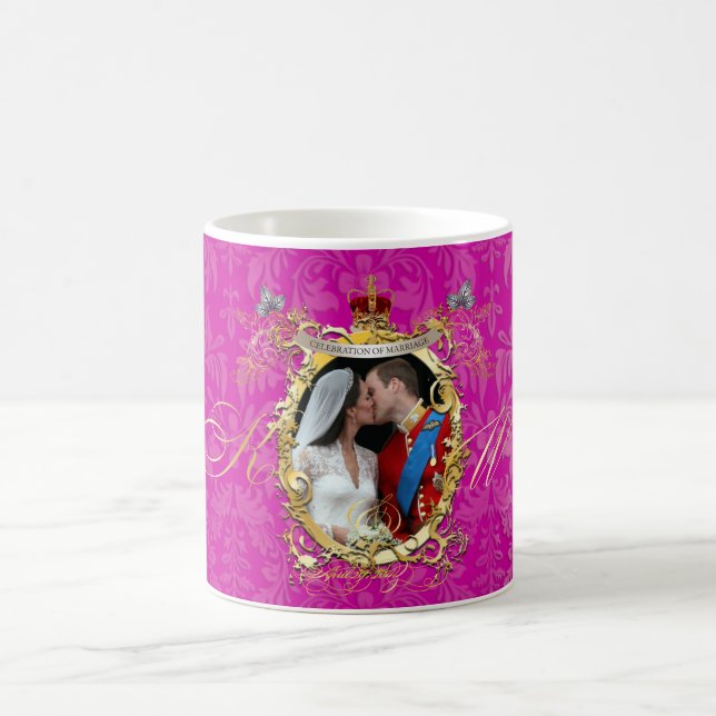 Mug le baiser, Will+kate mariage, DO-IT-YOURSELF coule (Centre)