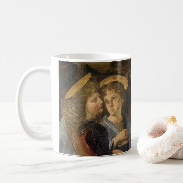 Mug Le baptême de Léonard de Vinci des anges du Christ (Avec donut)