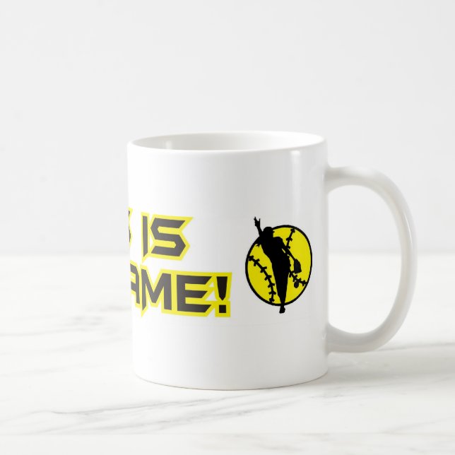 Mug Le base-ball ceci est mon jeu (Droite)