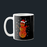 Mug Le basket-ball de Christmas Snowman<br><div class="desc">Noël Basket-ball Snowman Shirt Kids Basketball T-shirt Noël</div>