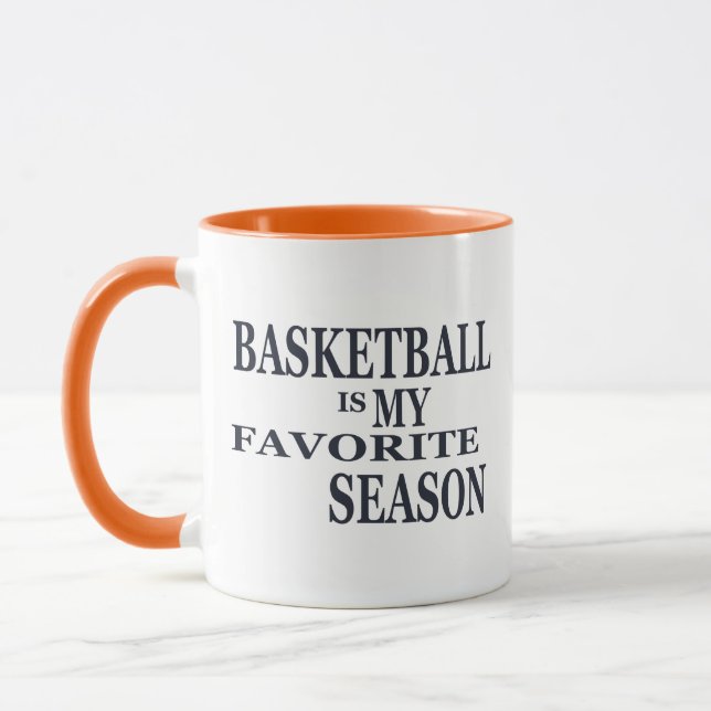 Mug Le basket-ball est ma saison préférée avec la ball (Gauche)