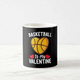 Mug Le basket-ball est mon sport de la Saint-Valentin