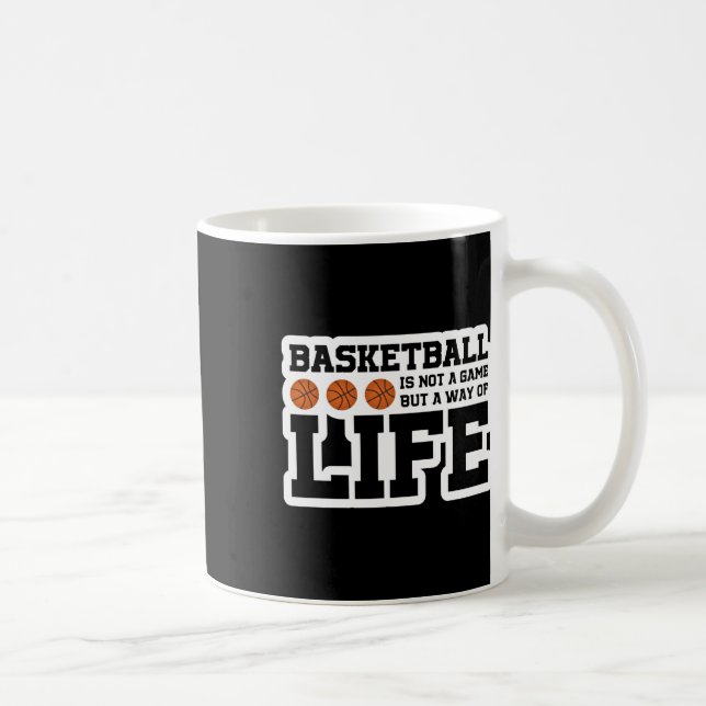 Mug Le Basket-Ball N'Est Pas Un Jeu, Mais Un Mode De V (Droite)