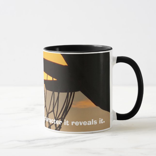 Mug Le basket-ball n'établit pas le characte… (Droite)