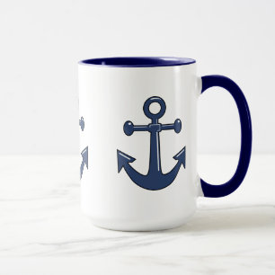 Mug Le bateau 3 nautique bleu ancre le thème de