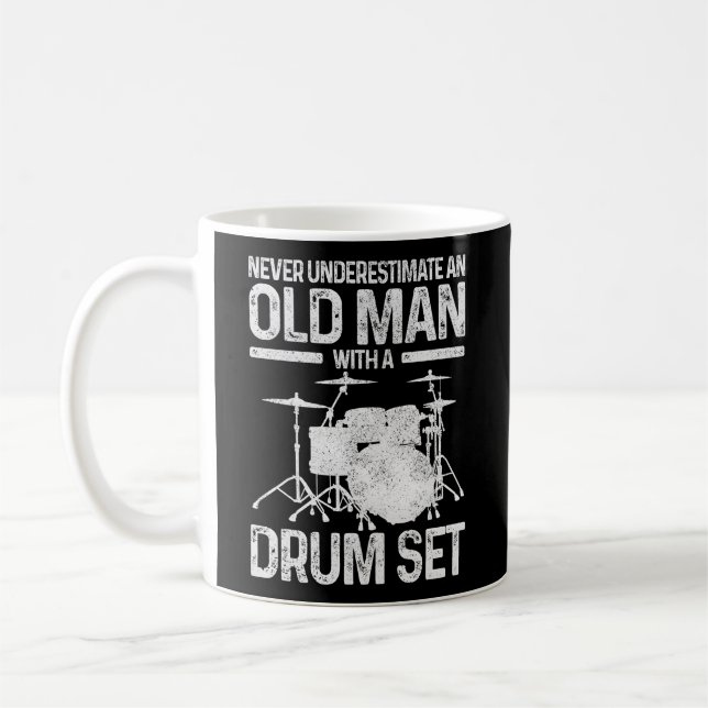Mug Le Batteur Ne Sous-Estime Jamais Un Ancien Avec Un (Gauche)