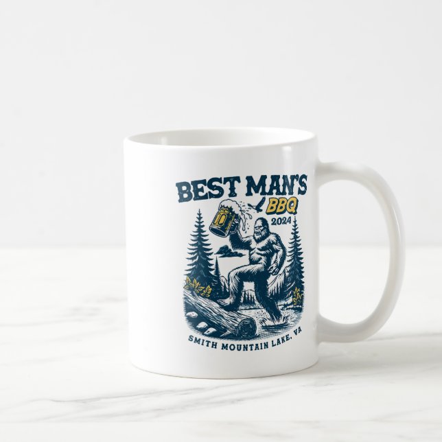 Mug Le BBQ du garçon d'honneur Smith Mountain Lake Big (Droite)