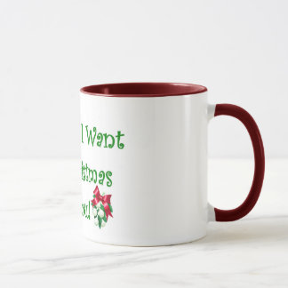 Mug Le bébé tout que je veux pour Noël est vous