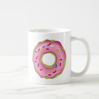 Mug Le beignet délicieux avec le glaçage et arrose